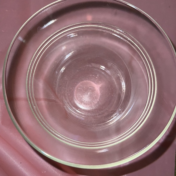 Pyrex No 445 Vintage Clear Glass 3-Ring 5 Oz Custard Cups Set of 4 - Picture 3 of 3